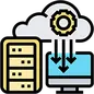 Local or cloud backup icon